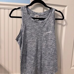 PINK Victoria's Secret Blue-Gray Tank Top